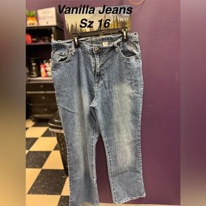 Vanilla Jeans Women's Relaxed Fit Blue Denim